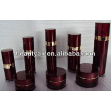 Straight round acrylic lotion bottles for cosmetic packaging